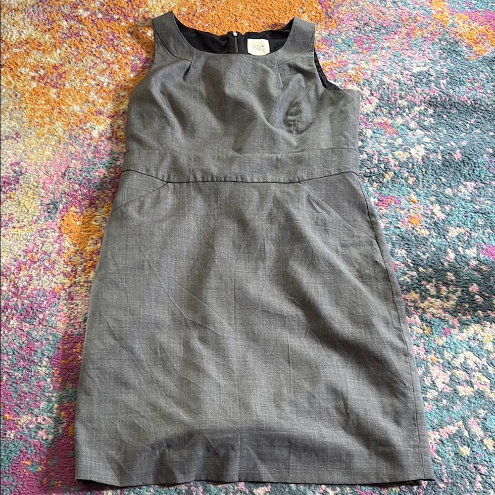 J.Crew Elegant Gray Sleeveless Dress